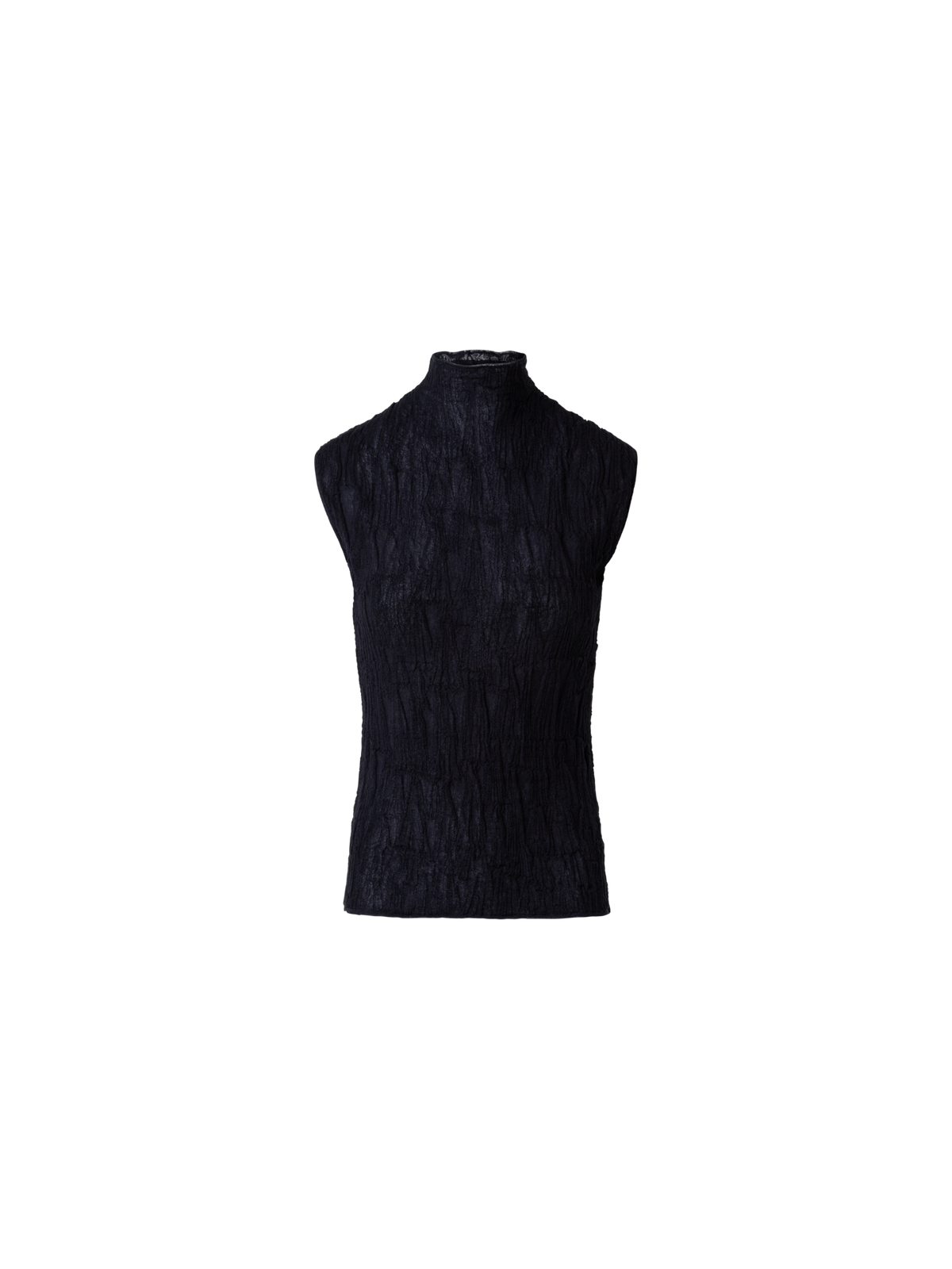 Designer Asagao 3D-Jacquard Strickoberteil - Schwarz