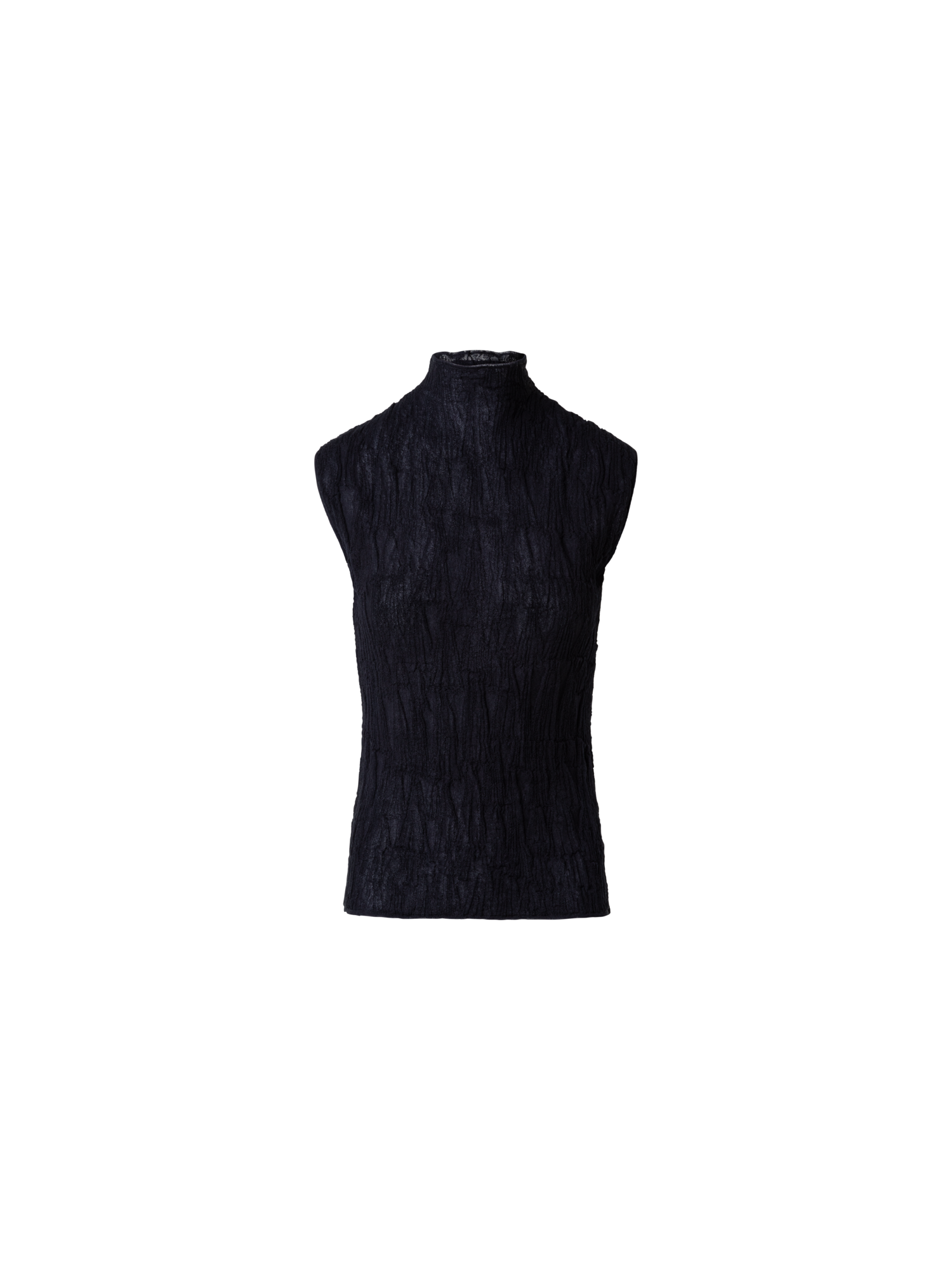 Designer Asagao 3D-Jacquard Strickoberteil - Schwarz