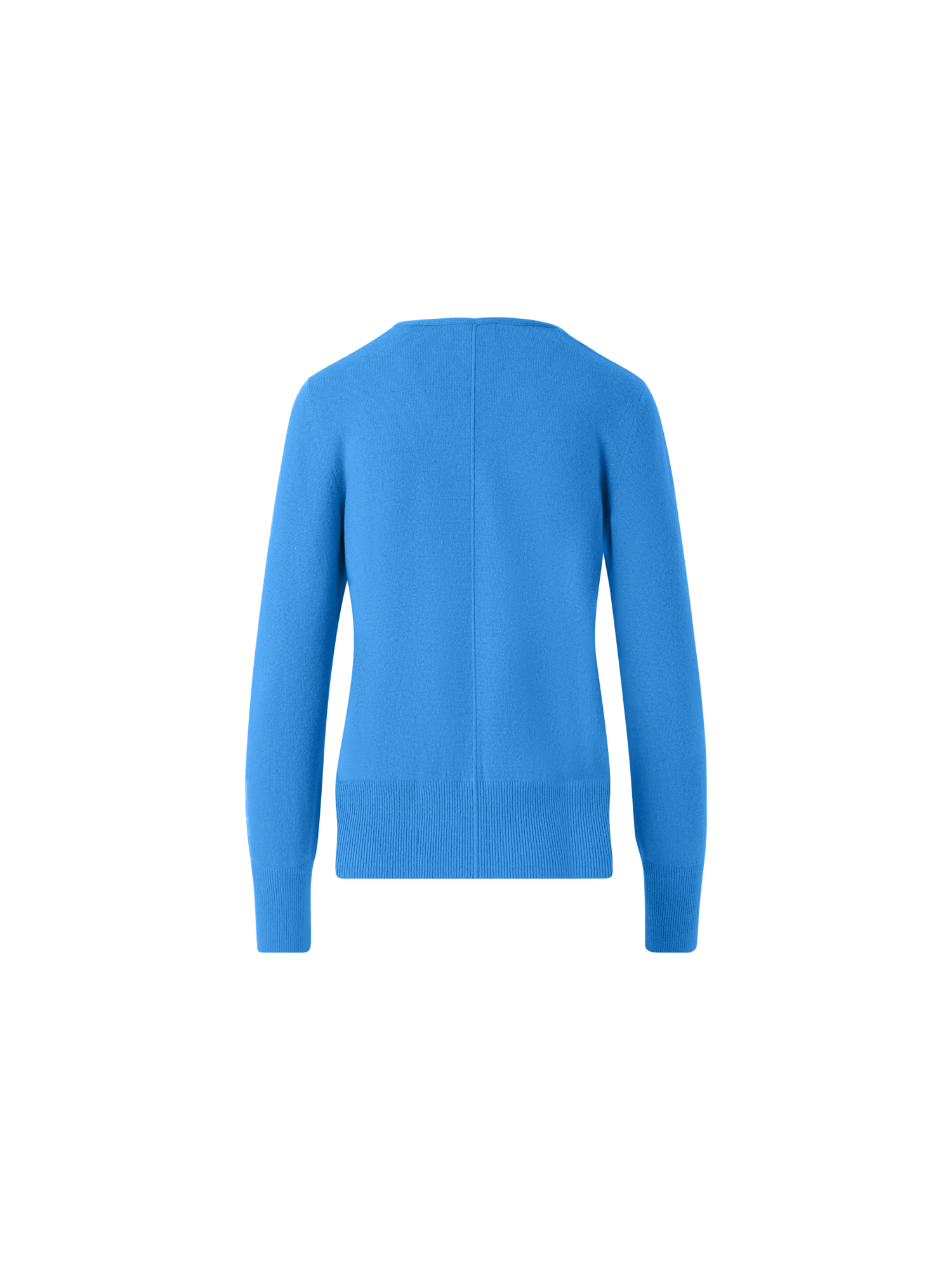 Designer Pullover mit V-Ausschnitt aus reinem Kaschmir - Blau