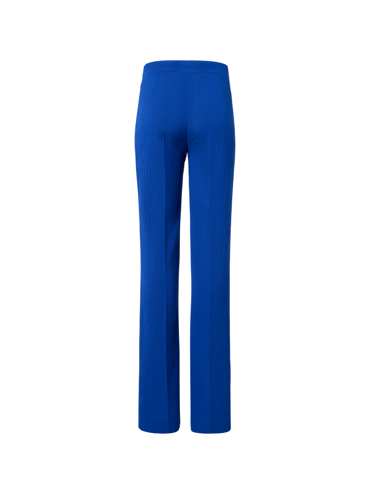 Designer Carl gerade Hose aus strukturierter Baumwollseide - Blau