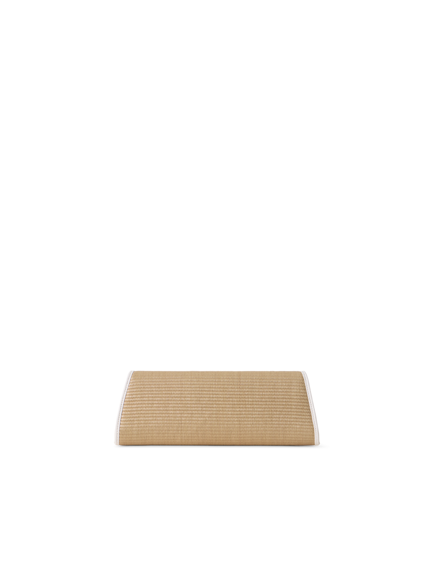 Designer Anouk Small Trapezoid Clutch - Beige