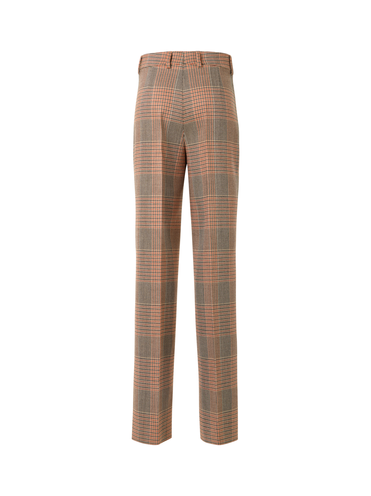 Designer Chiaro Wide-Leg Hose aus Glencheck auf schwerem Woll-Twill - Bunt