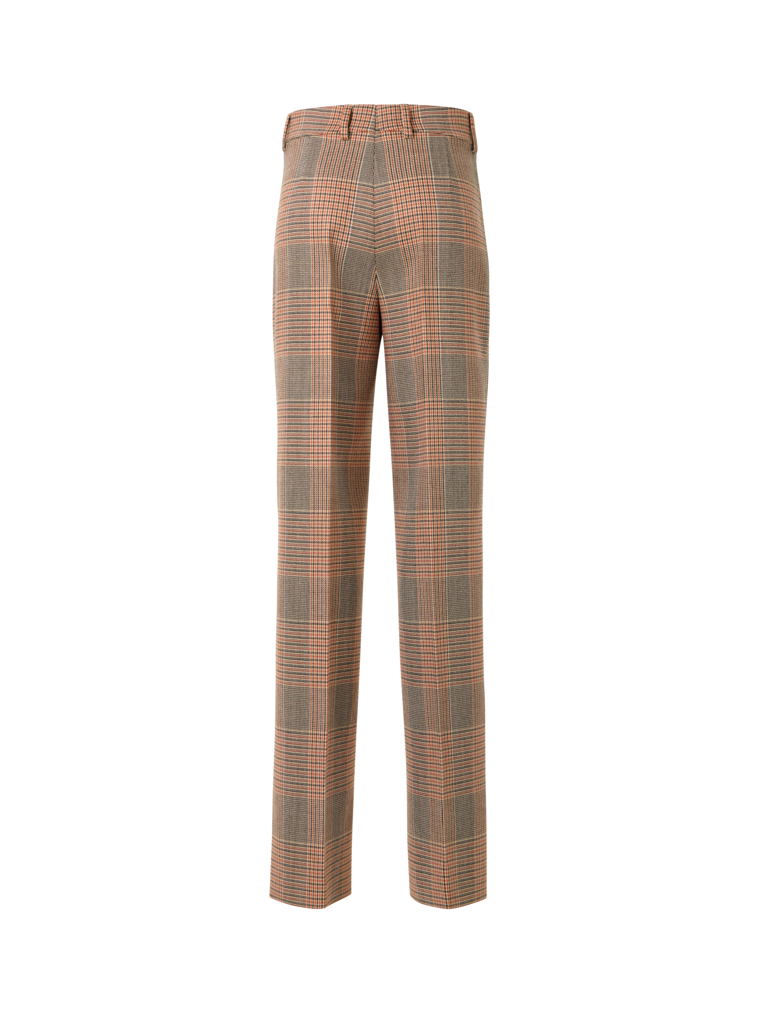 Designer Chiaro Wide-Leg Hose aus Glencheck auf schwerem Woll-Twill - Bunt