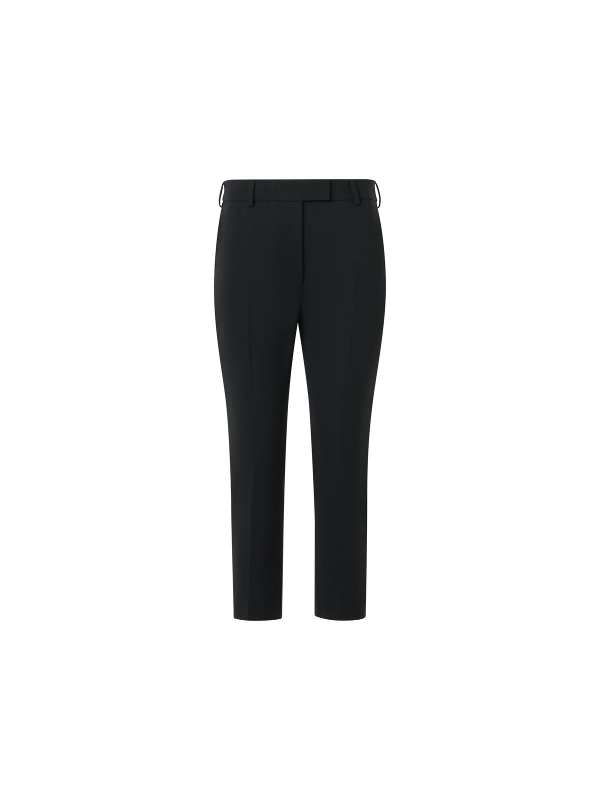 Designer Flavi schmale Caprihose aus Woll-Doubleface - Schwarz