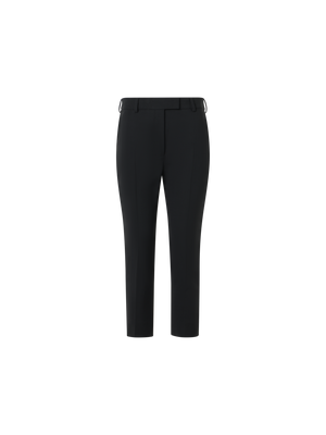 Designer Flavi schmale Caprihose aus Woll-Doubleface - Schwarz