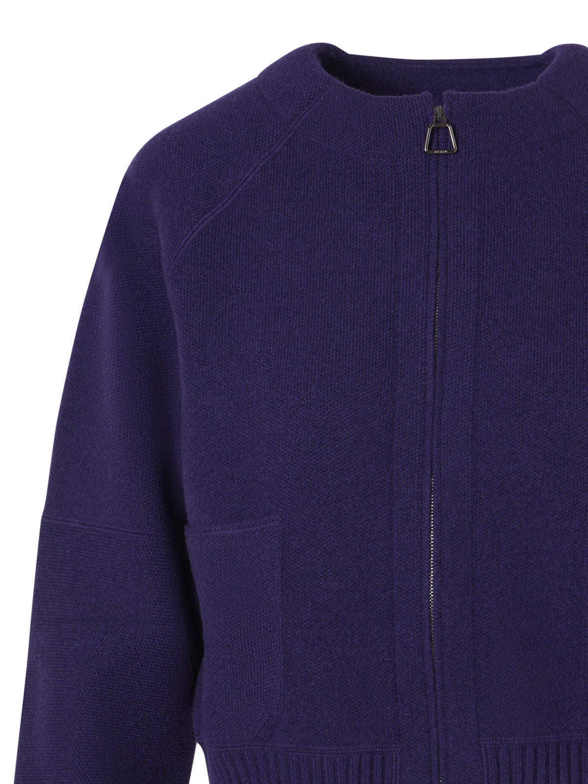 Designer Strickjacke aus Kaschmir-Piqué - Violett