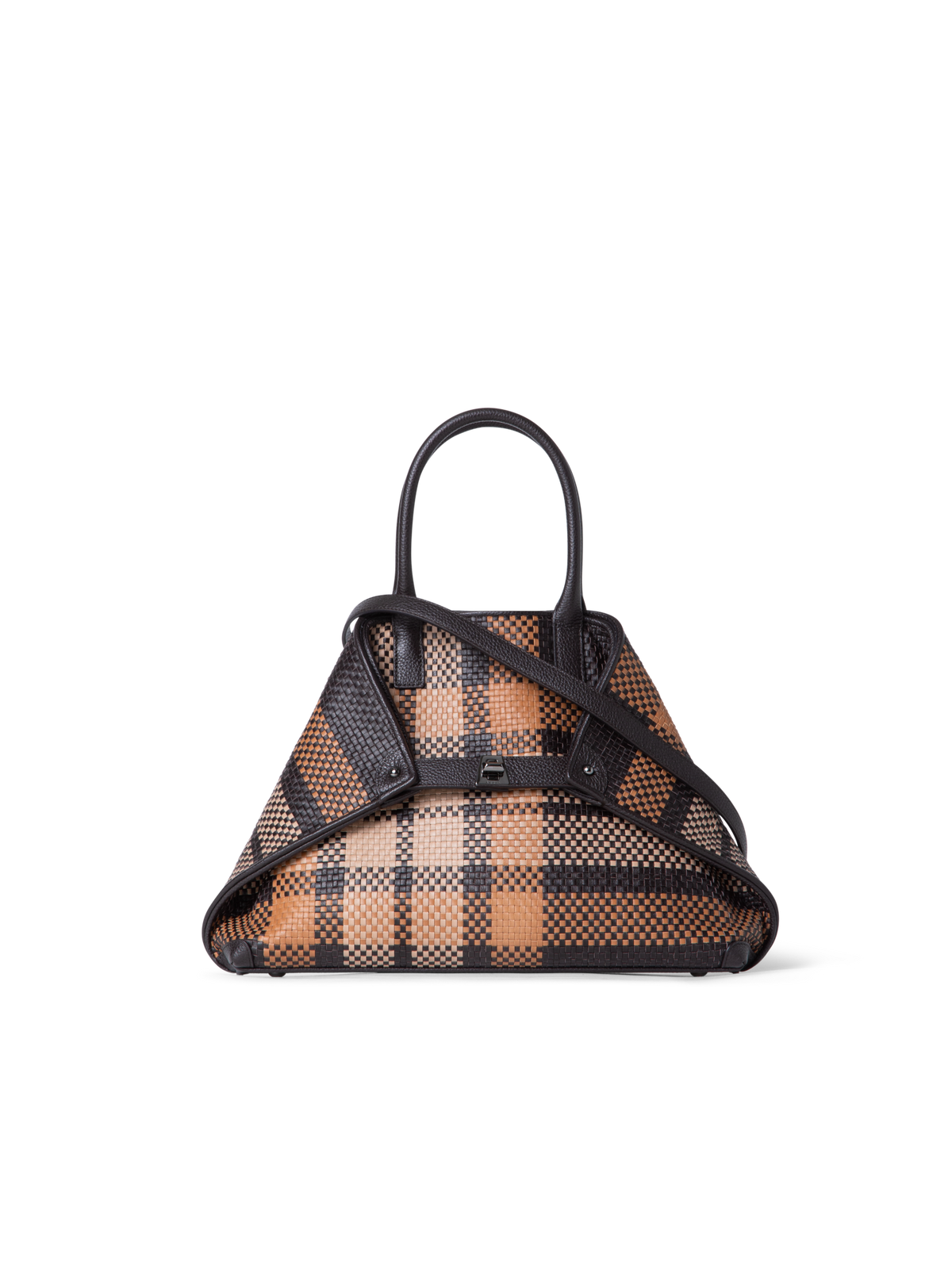 Designer Ai Small Top Handle Tote - Braun - Bunt