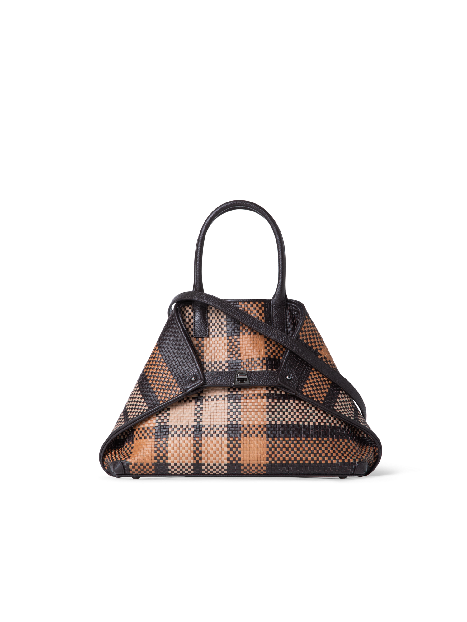 Designer Ai Small Top Handle Tote - Braun - Bunt