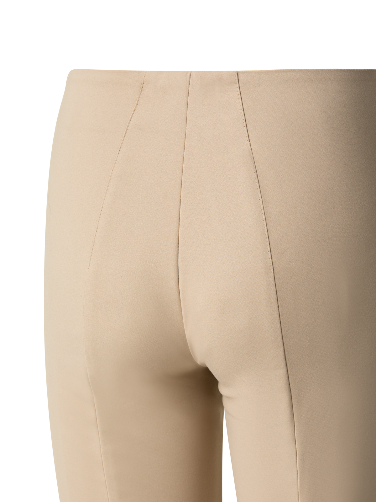 Designer Slim Hose aus Baumwoll-Techno-Stretch - Beige