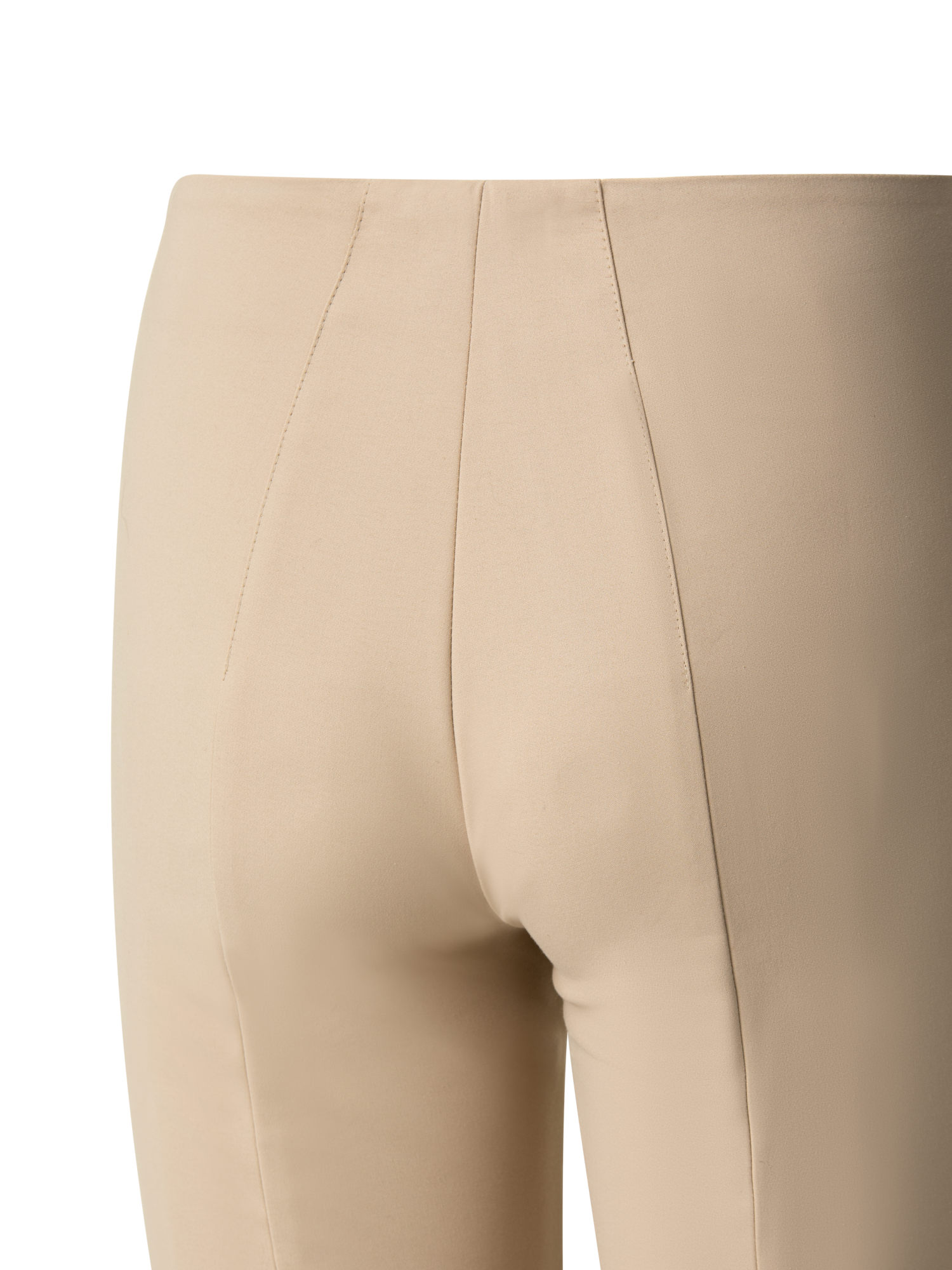 Designer Slim Hose aus Baumwoll-Techno-Stretch - Beige