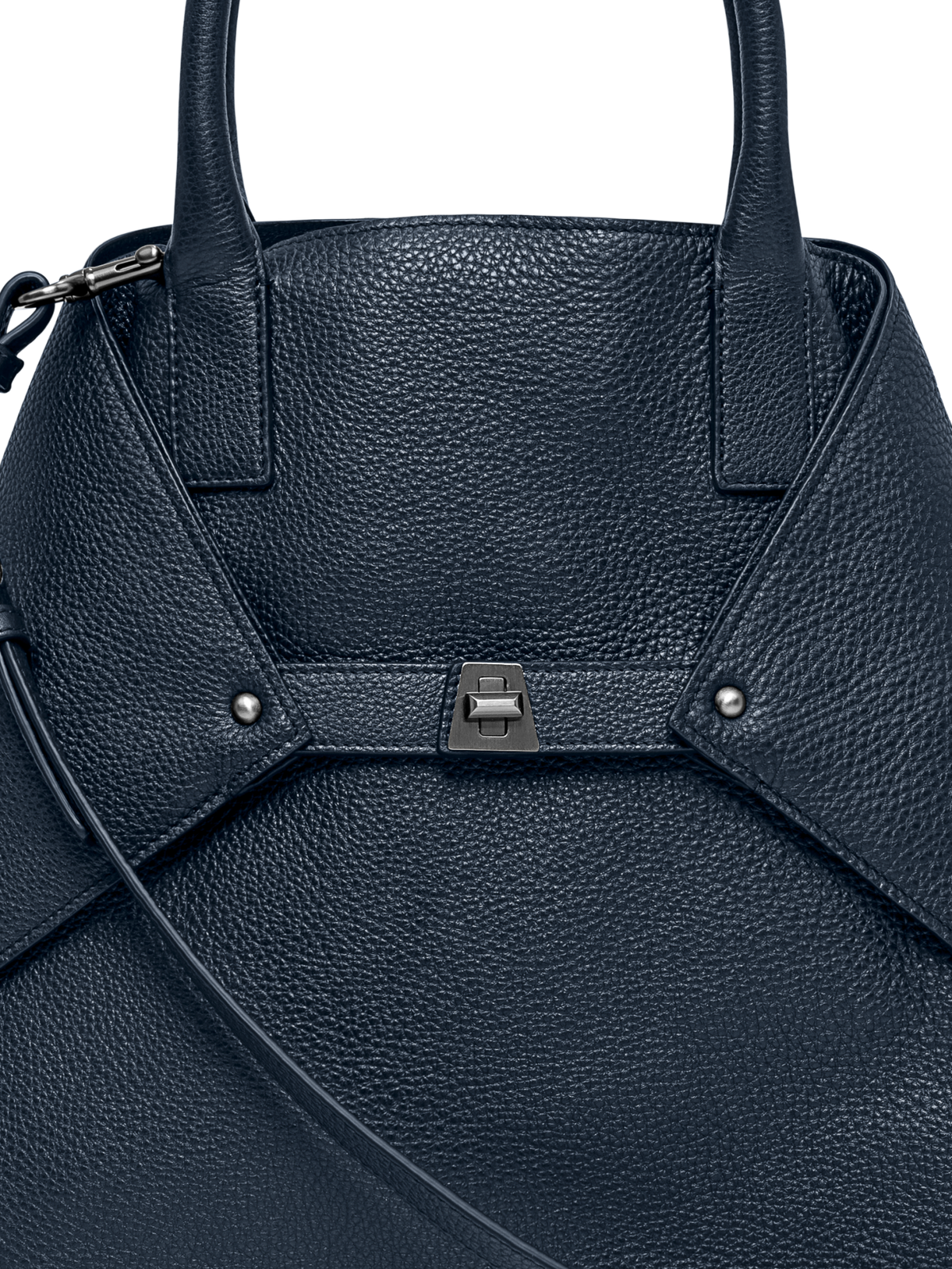 Designer Ai Medium Top Handle Tote - Dunkelblau - Blau