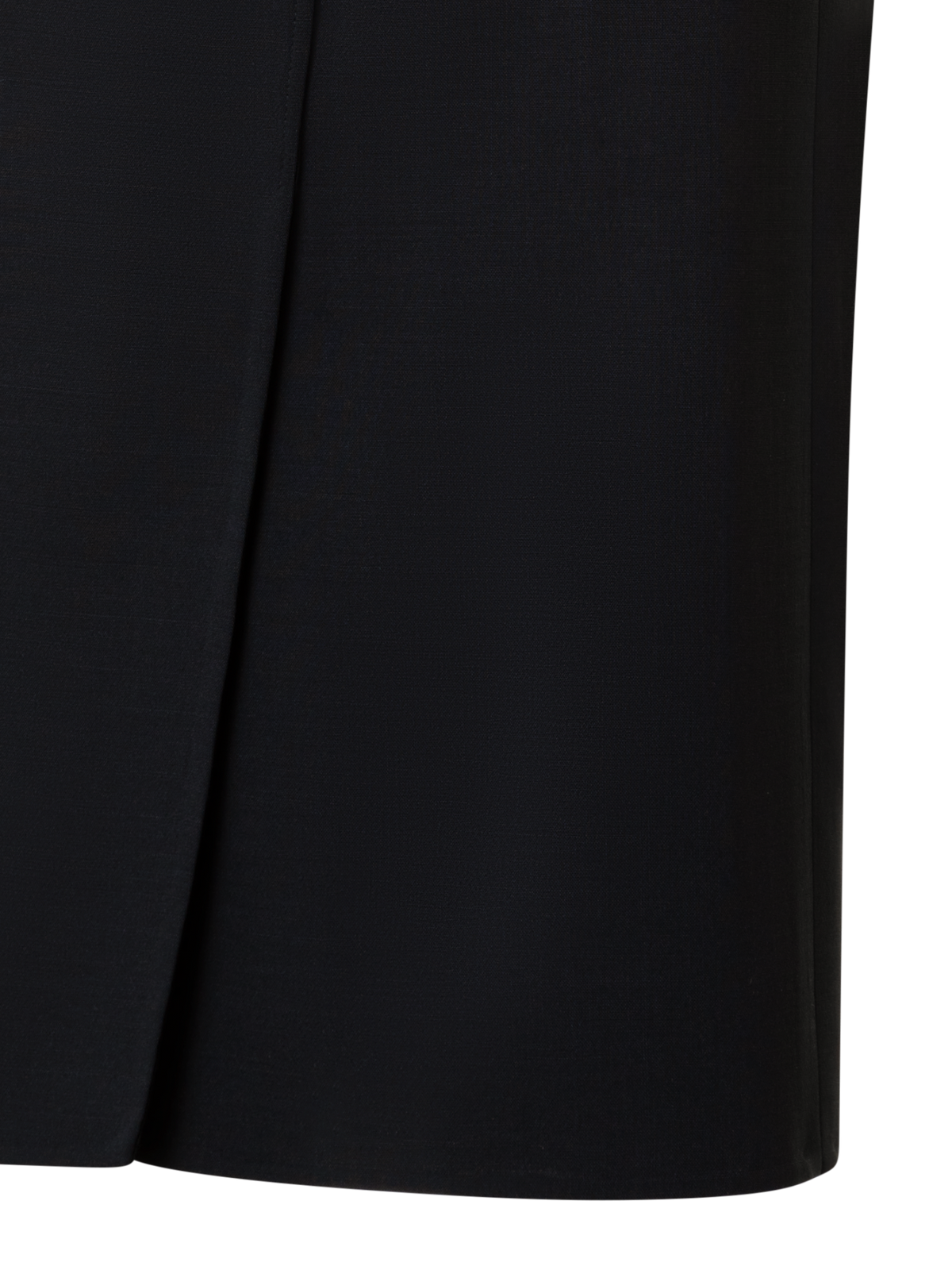 Designer Wrap Effect Rock aus Woll-Doubleface - Schwarz