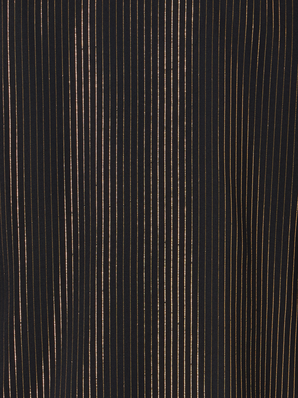 Designer Seidenbluse mit Lamé-Streifen und Schal - Gold - Schwarz - Bunt