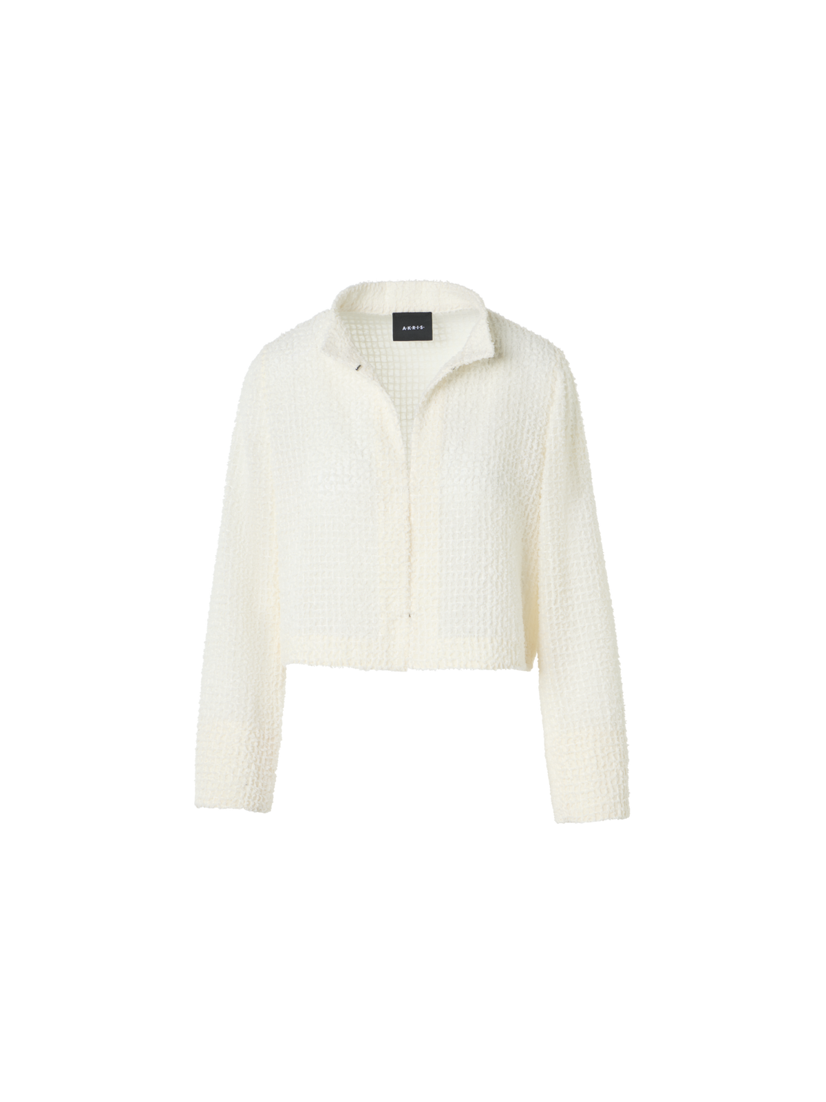 Designer Hockney Cropped Bolero-Jacke mit Fransen - Ecru