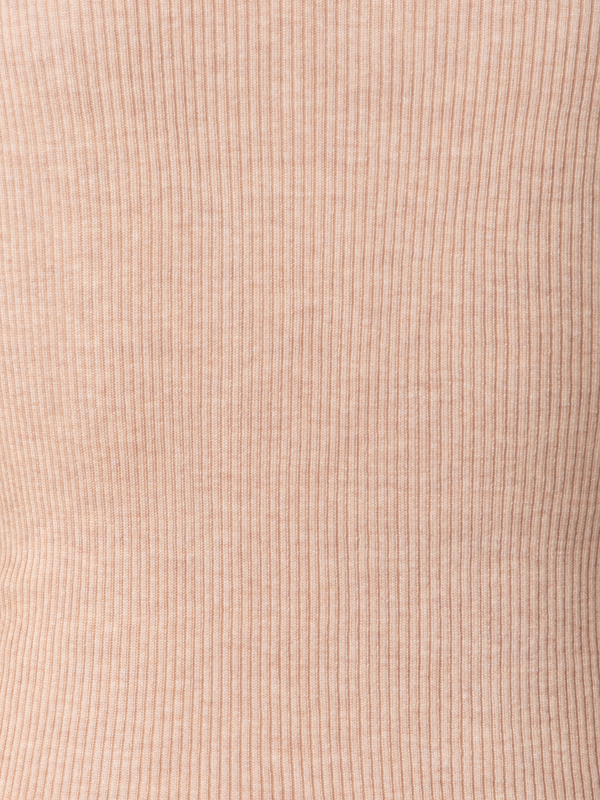 Designer Nahtloser Strickpullover aus Seiden-Baumwolle - Beige