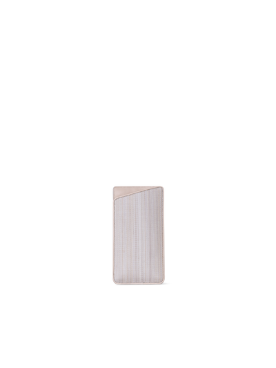Designer Brillenetui aus Rosshaar und Leder - Beige