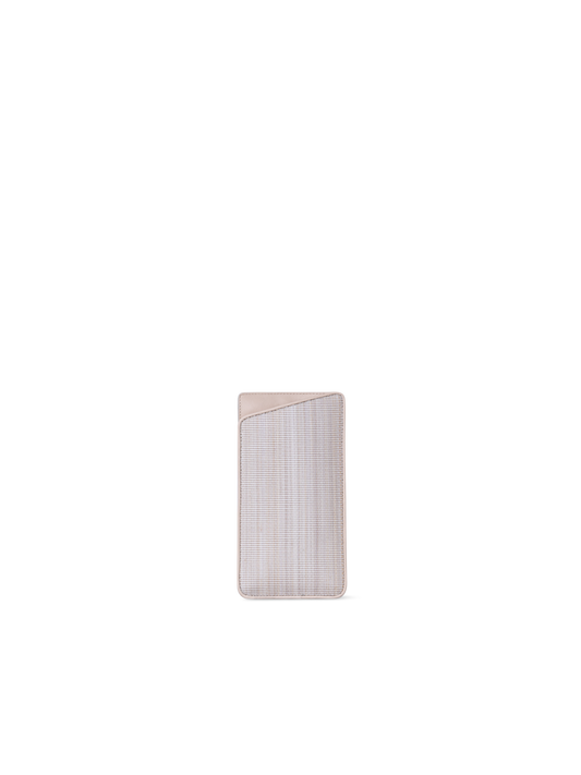 Designer Brillenetui aus Rosshaar und Leder - Beige