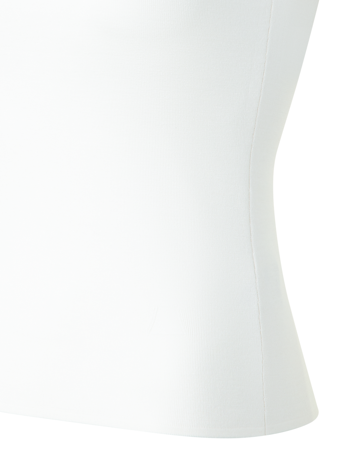 Designer Strick-Tank-Top aus Seiden-Stretch - Ecru - Weiss