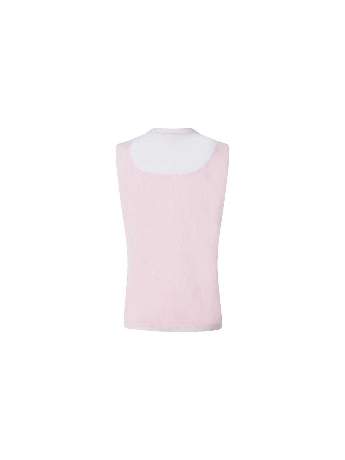 Designer Transparentes Doppellagiges Top - Rosa