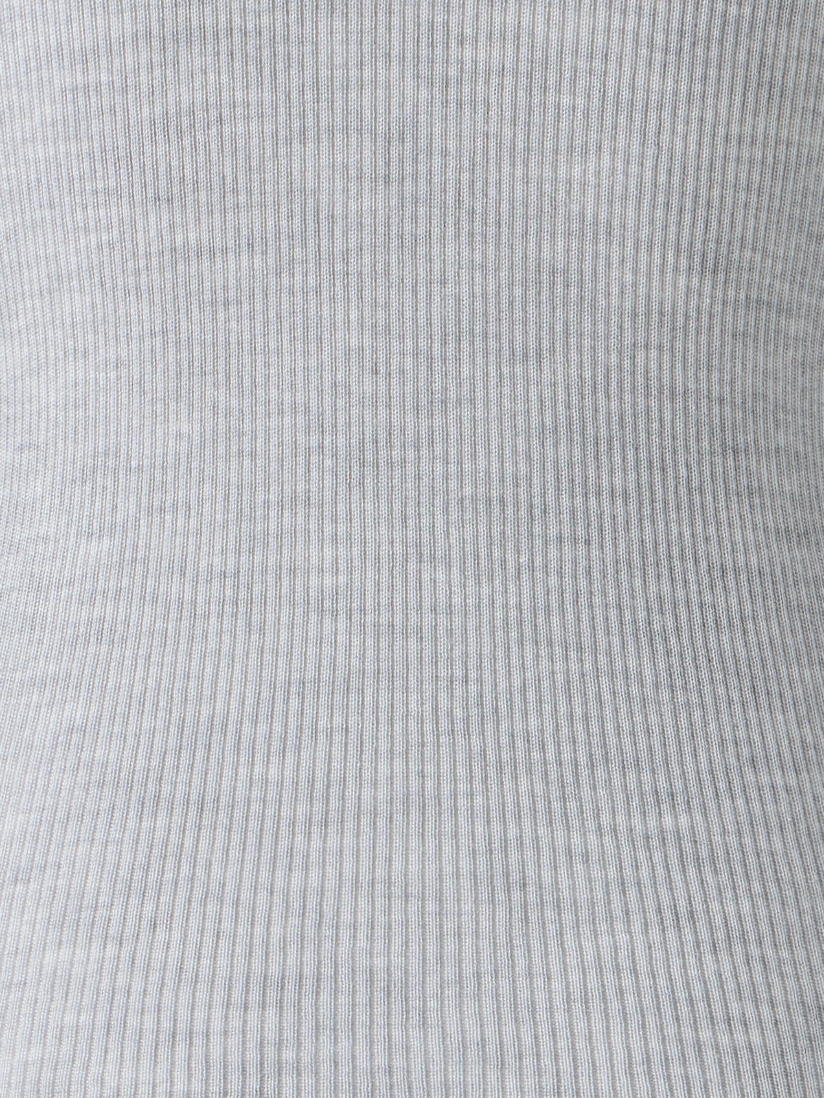 Designer Kaschmir-Seiden-Strickpullover mit Stehkragen - Grau