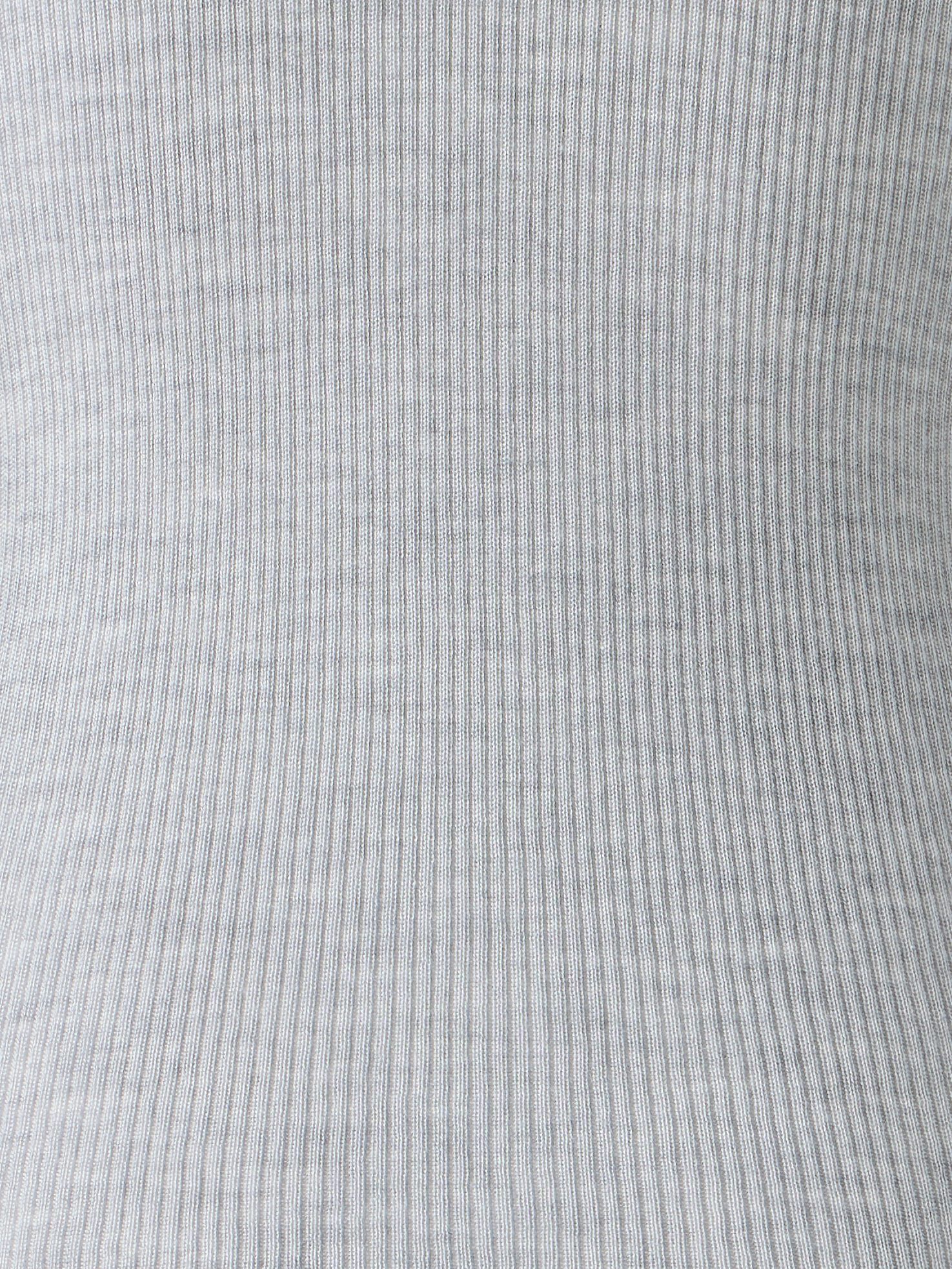 Designer Kaschmir-Seiden-Strickpullover mit Stehkragen - Grau