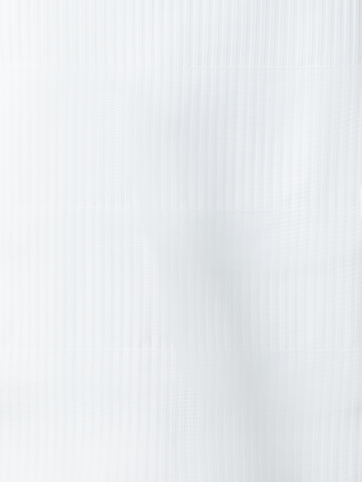 Designer Kurzer Bleistiftrock mit Tüll-Wellen - Weiss