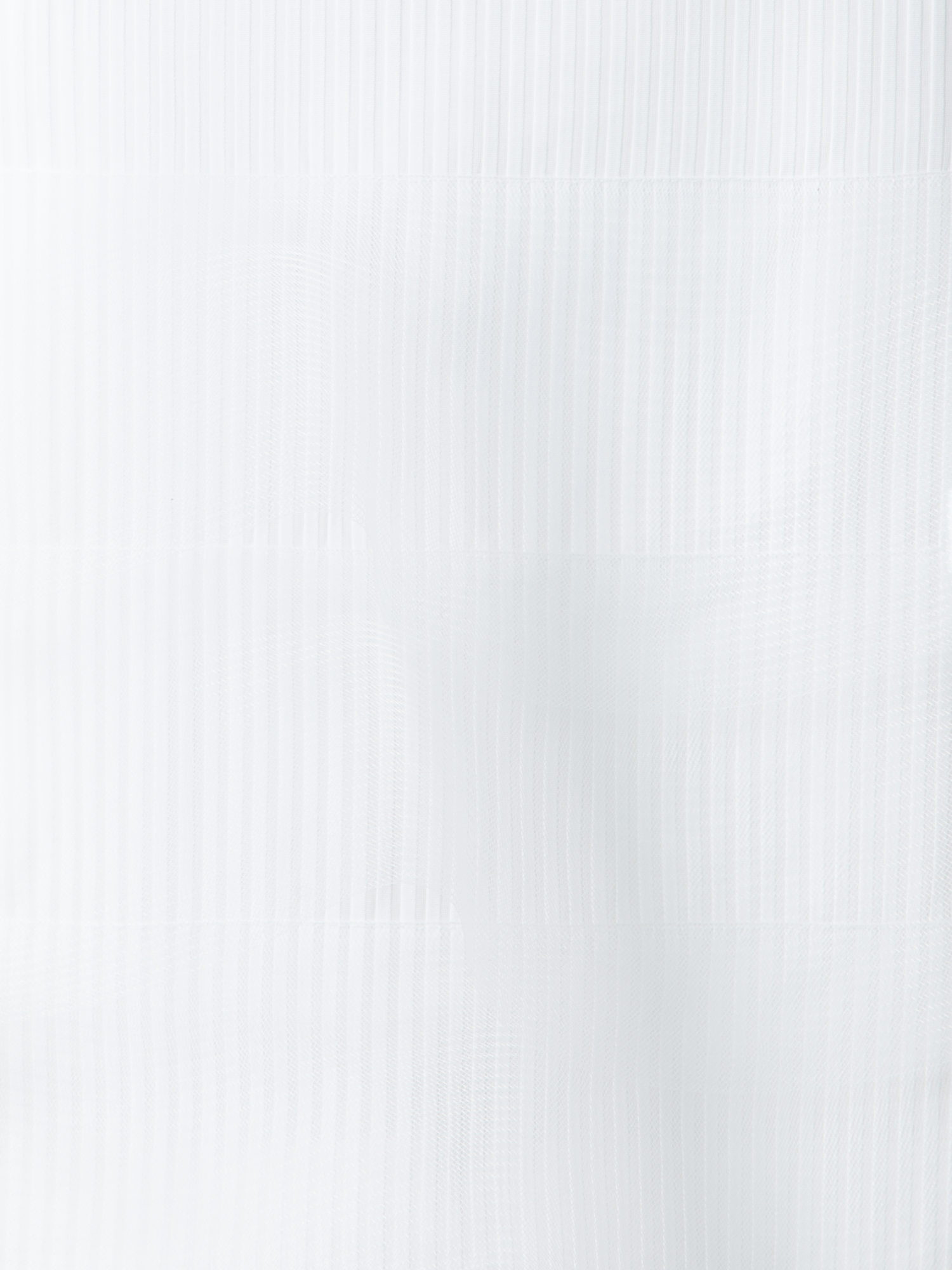 Designer Kurzer Bleistiftrock mit Tüll-Wellen - Weiss