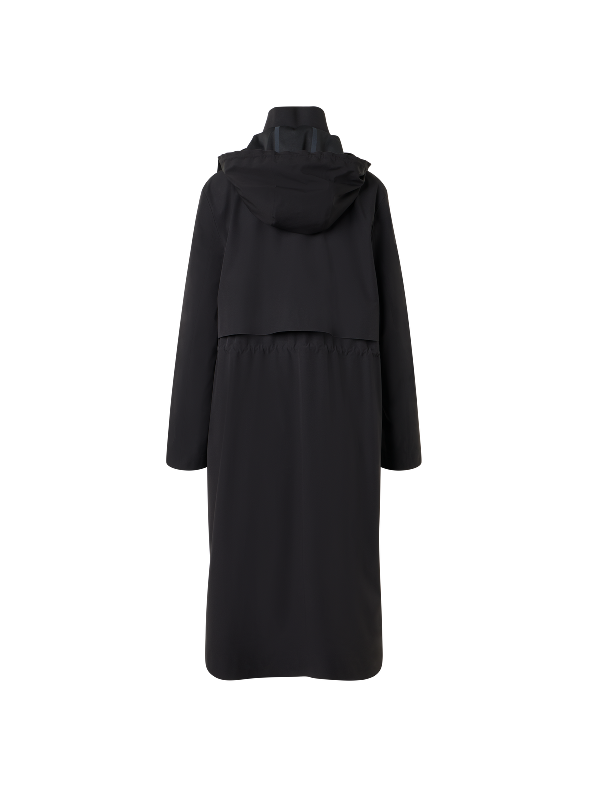 Designer Wasserabweisender, taillierter Techno-Parka - Schwarz