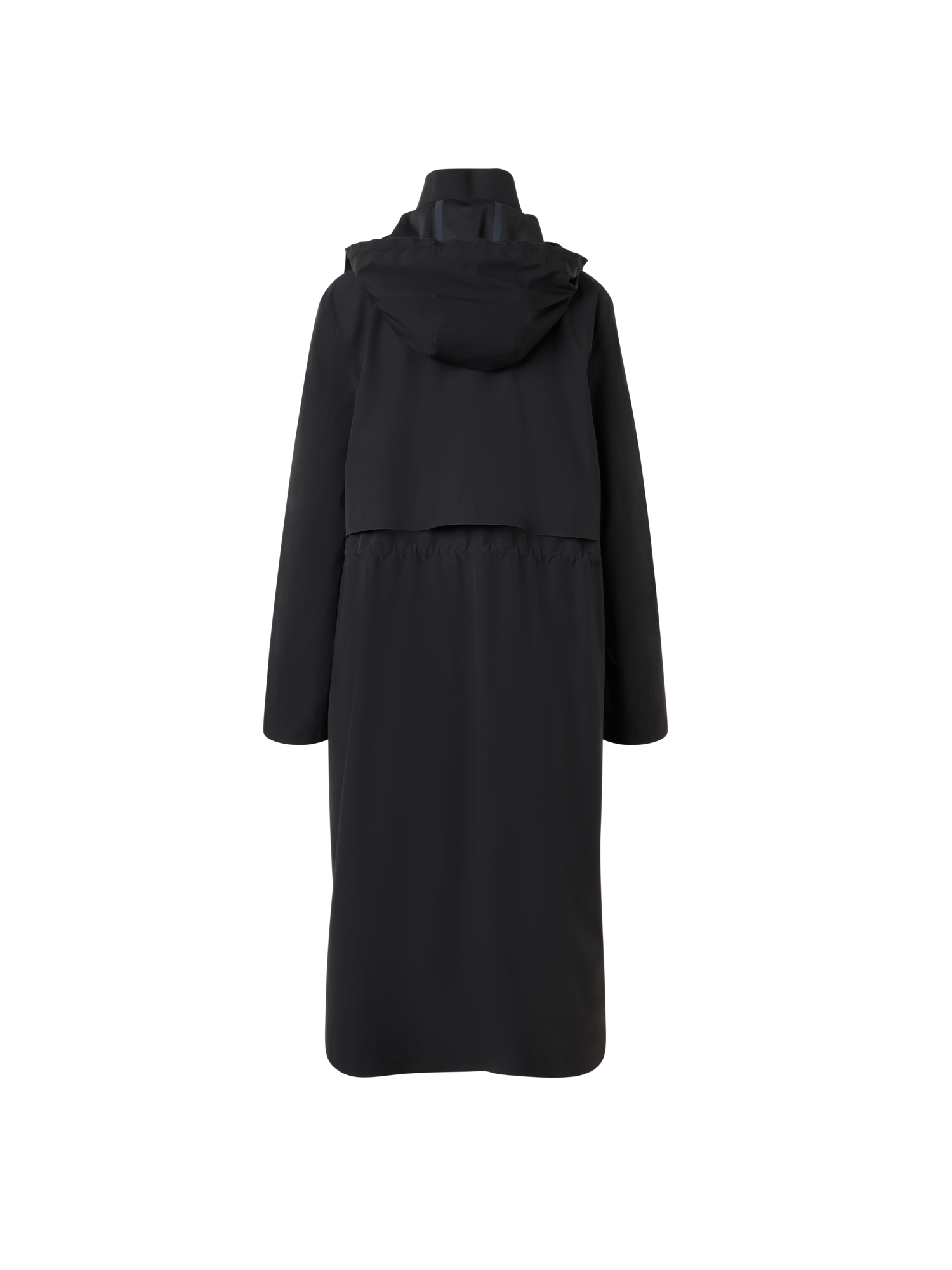 Designer Wasserabweisender, taillierter Techno-Parka - Schwarz