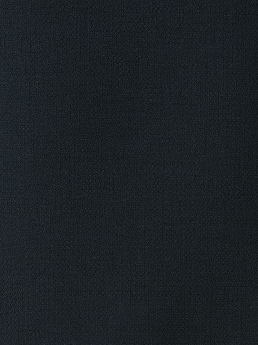 Designer Wollcrêpe Doubleface Minirock mit Schürze - Schwarz