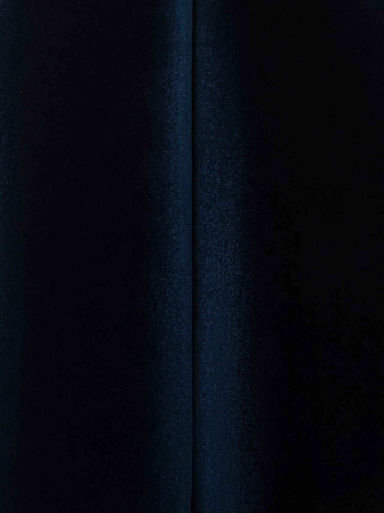 Designer Kurzes Samt Neopren A-Linien Kleid - Dunkelblau - Blau