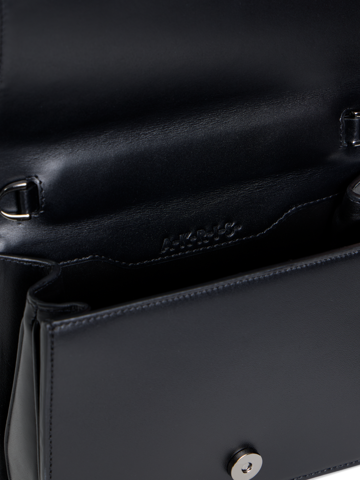 Designer Alice Mini Henkeltasche aus Satin - Schwarz