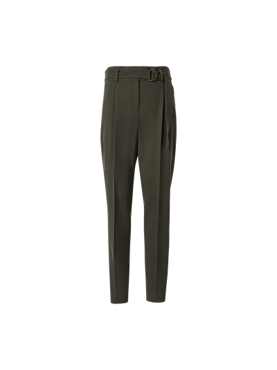 Designer Fred Tapered Hose aus Woll-Tricotine - Grün