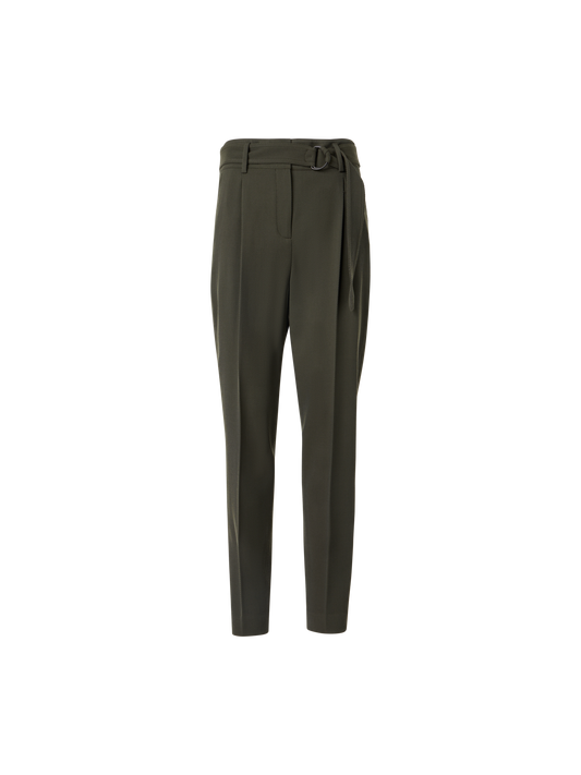 Designer Fred Tapered Hose aus Woll-Tricotine - Grün
