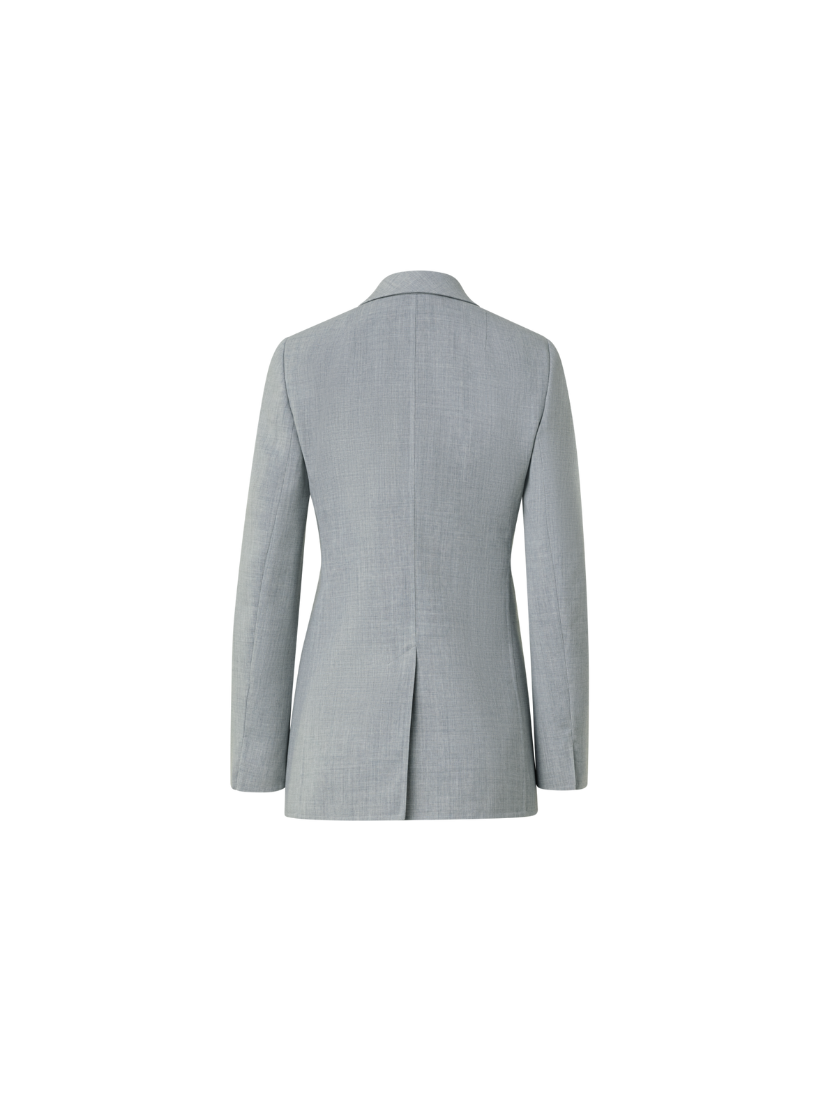 Designer Blazer aus Woll-Doubleface mit langem Revers - Grau