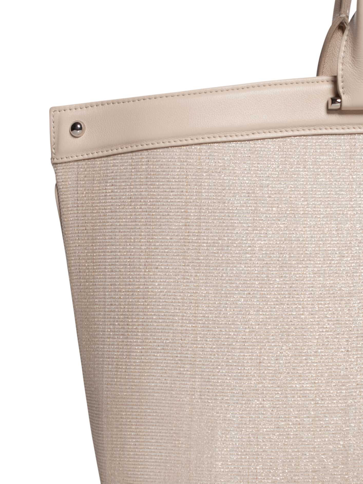 Designer Ai Small Top Handle Tote - Ecru - Weiss