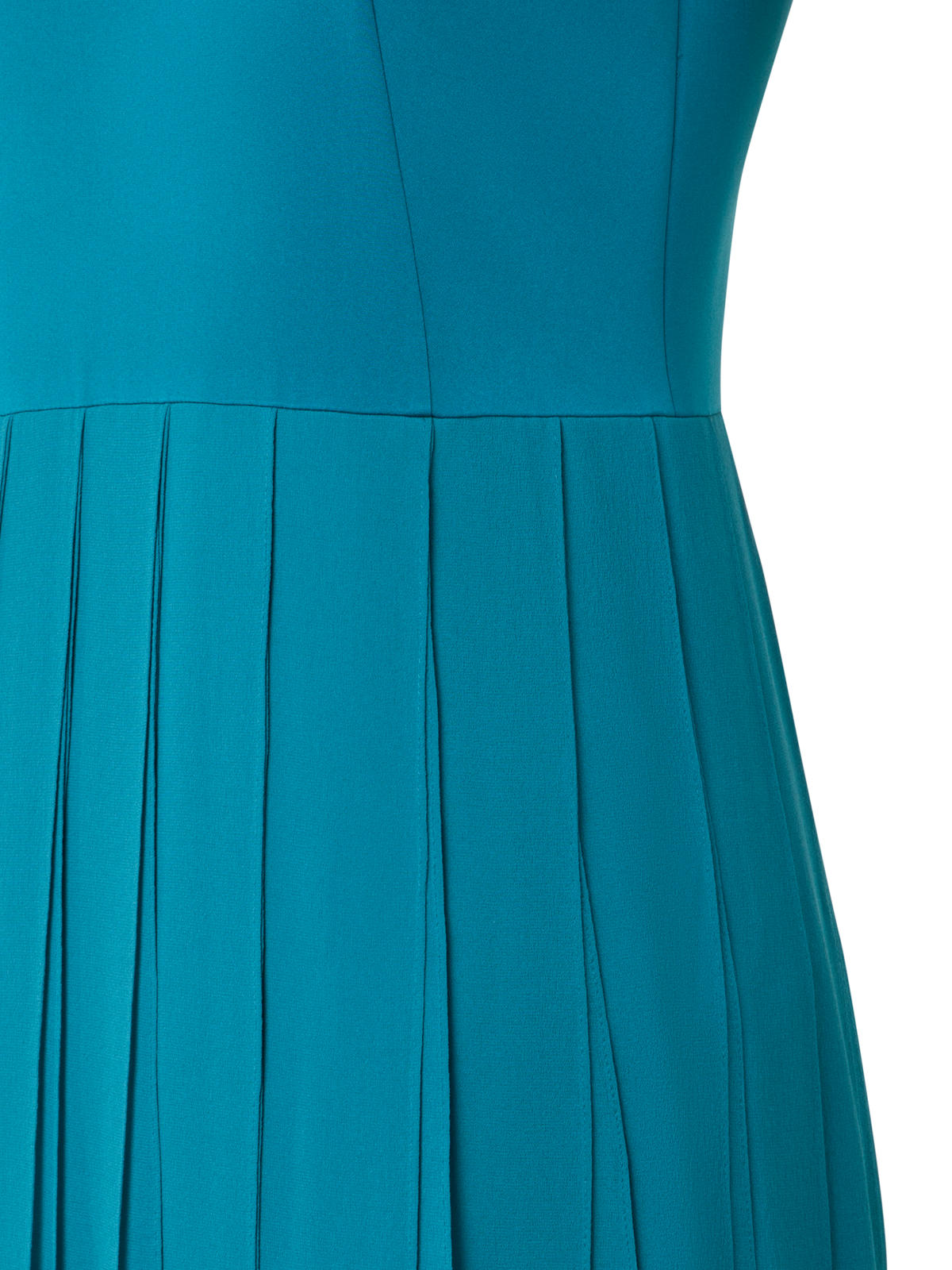 Designer Langes Seidenkleid mit losen Bändern - Blau