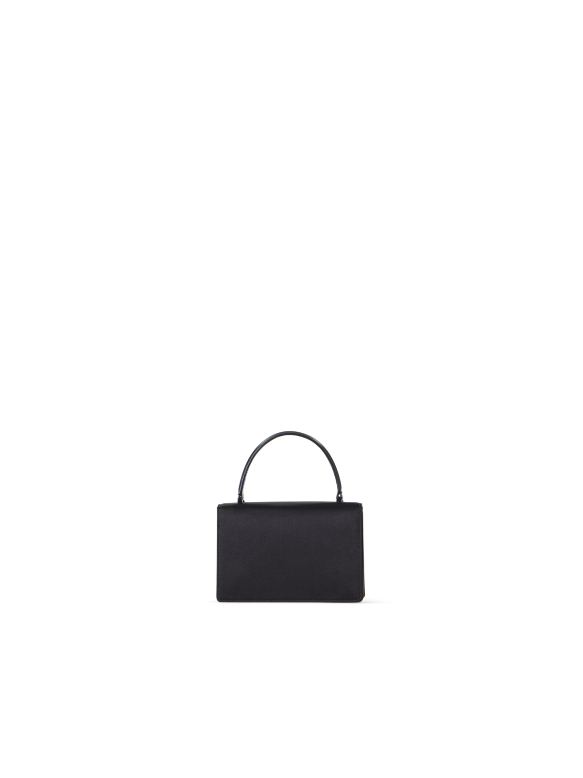 Designer Alice Mini Henkeltasche aus Satin - Schwarz