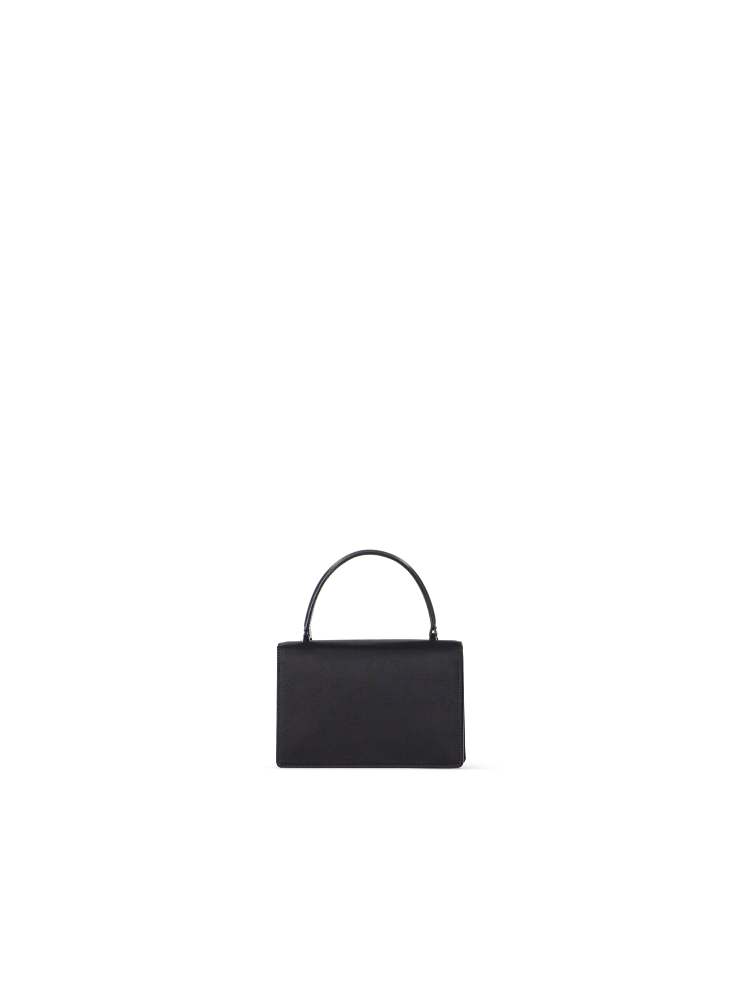 Designer Alice Mini Henkeltasche aus Satin - Schwarz