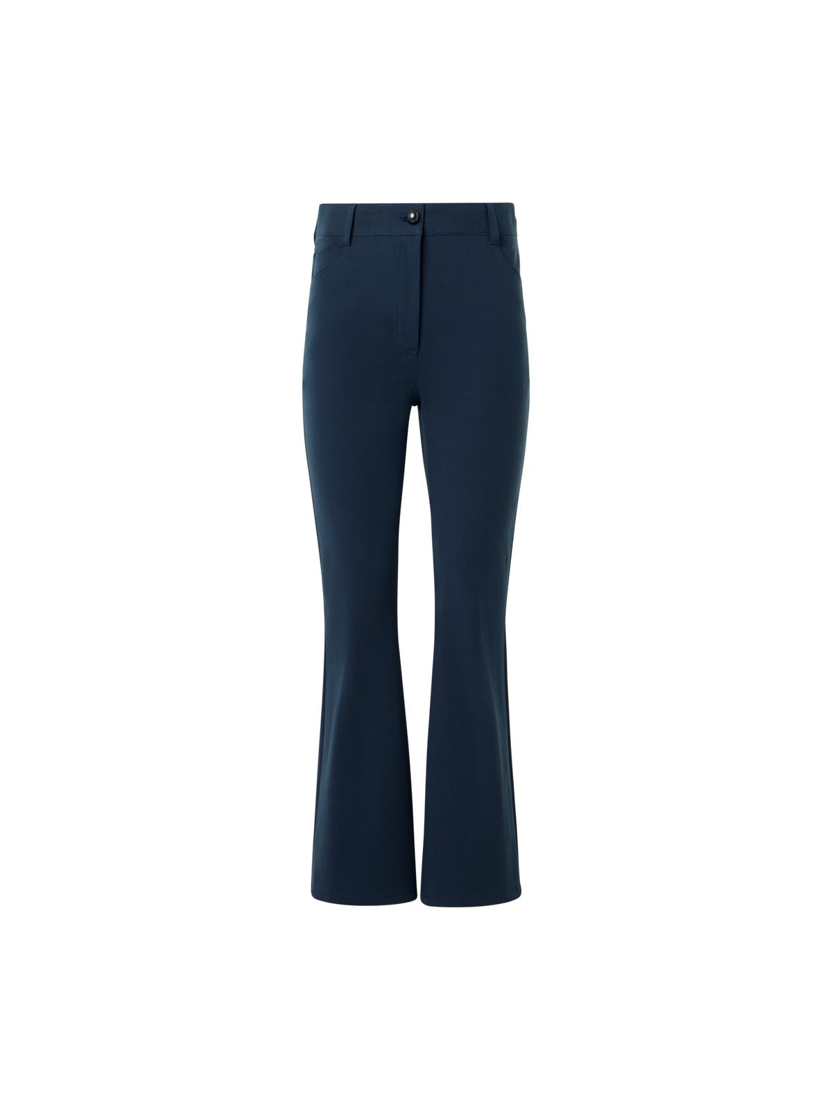 Designer Cali Cropped-Bootcut-Hose aus Baumwoll-Bi-Stretch - Dunkelblau