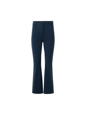 Designer Cali Cropped-Bootcut-Hose aus Baumwoll-Bi-Stretch - Dunkelblau