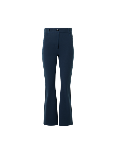 Designer Cali Cropped-Bootcut-Hose aus Baumwoll-Bi-Stretch - Dunkelblau