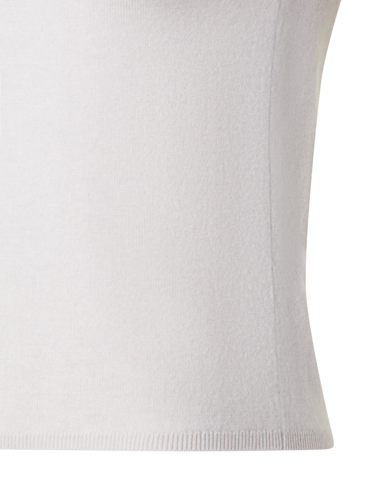 Designer Kurzarmpullover aus reinem Kaschmir - Grau - Beige