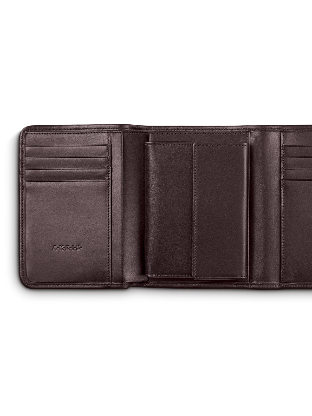 Designer Tri-Fold Portemonnaie aus Rosshaar - Violett