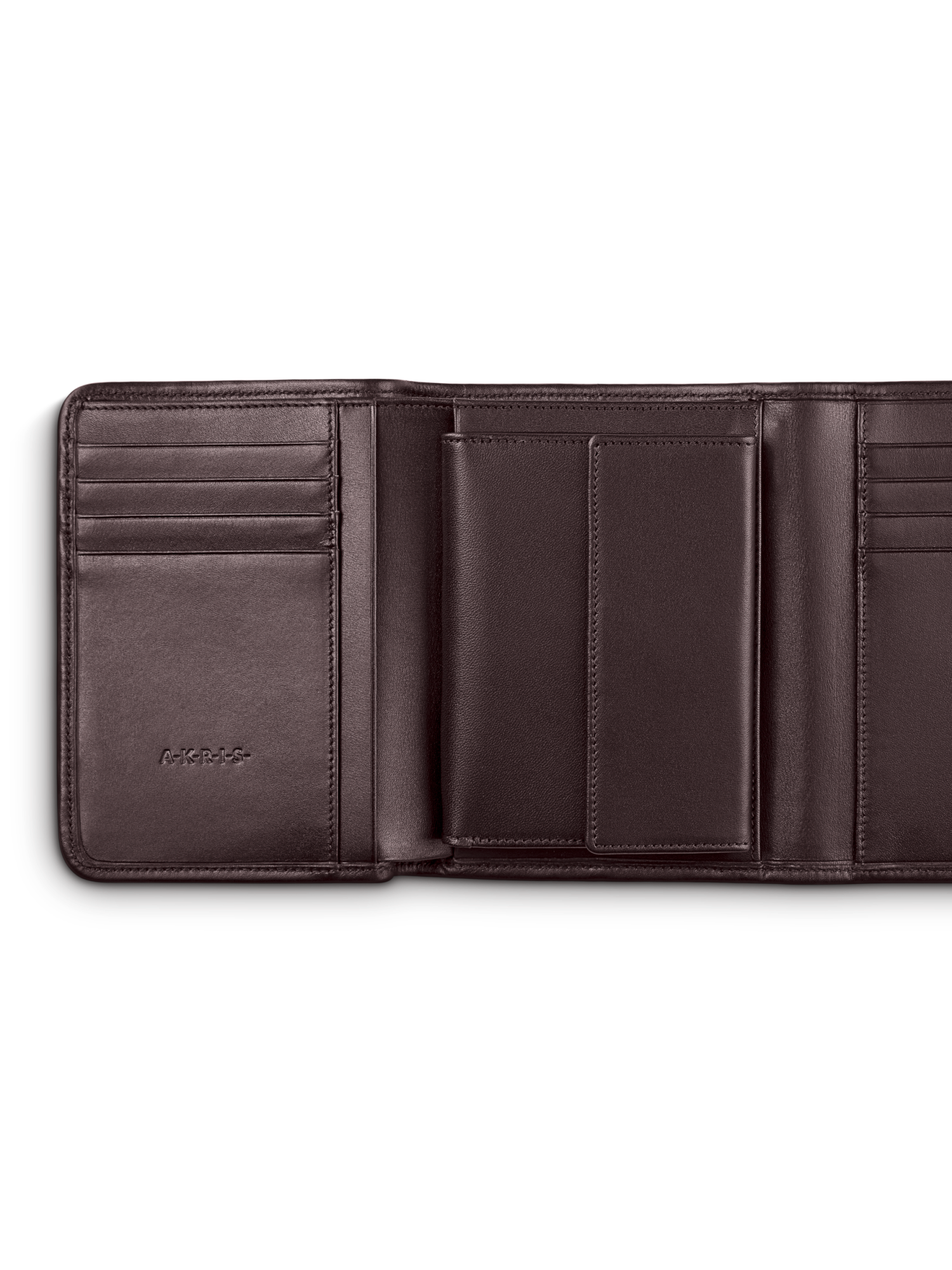 Designer Tri-Fold Portemonnaie aus Rosshaar - Violett