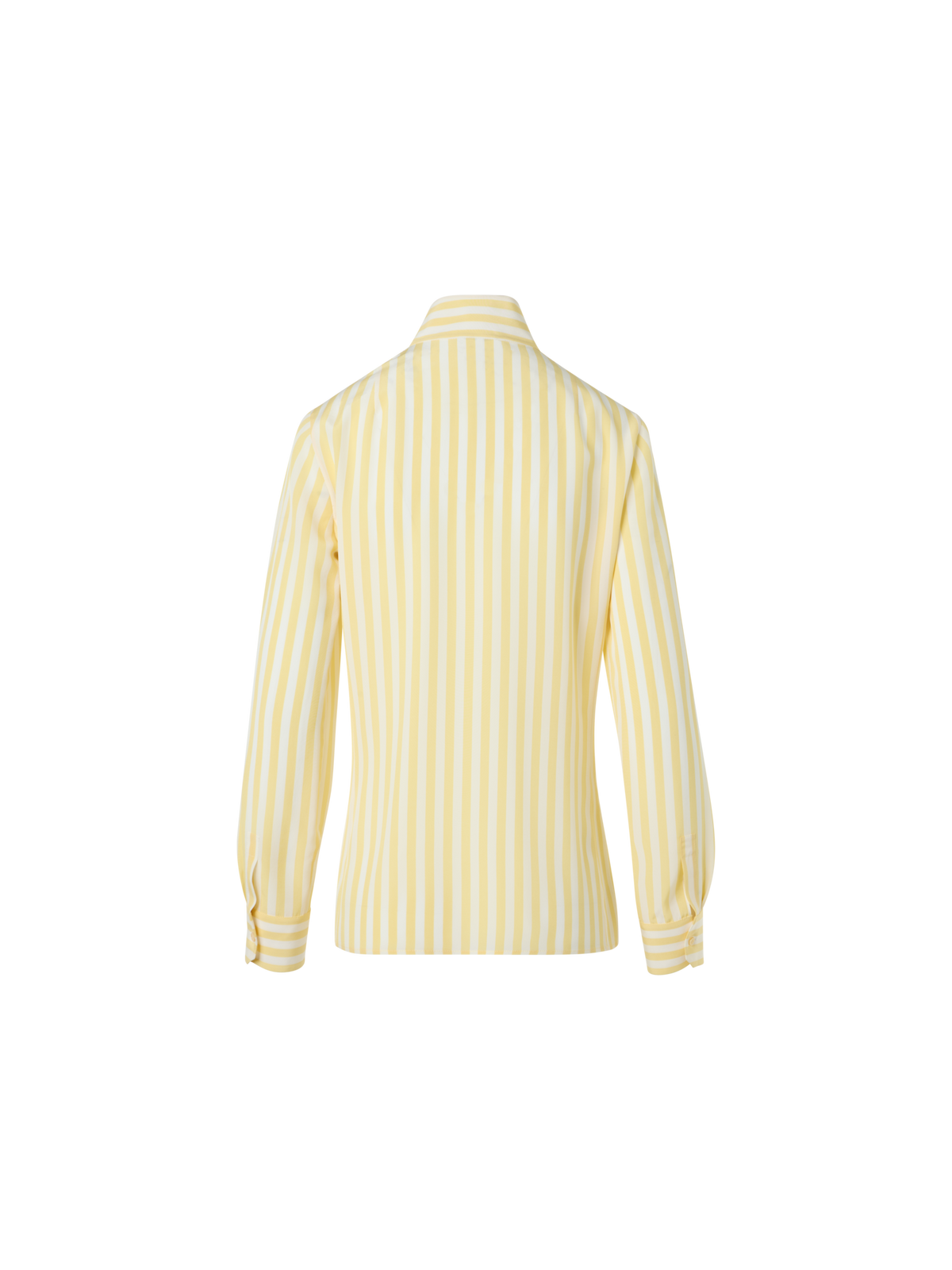 Designer Gestreifte Tunikabluse aus Seidenkrepp - Bunt - Gelb