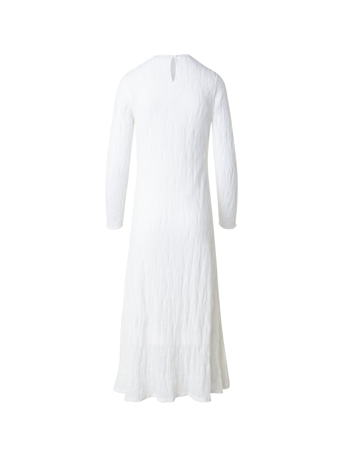 Designer Asagao-Midi-Strickkleid aus Stretch-Baumwolle - Ecru