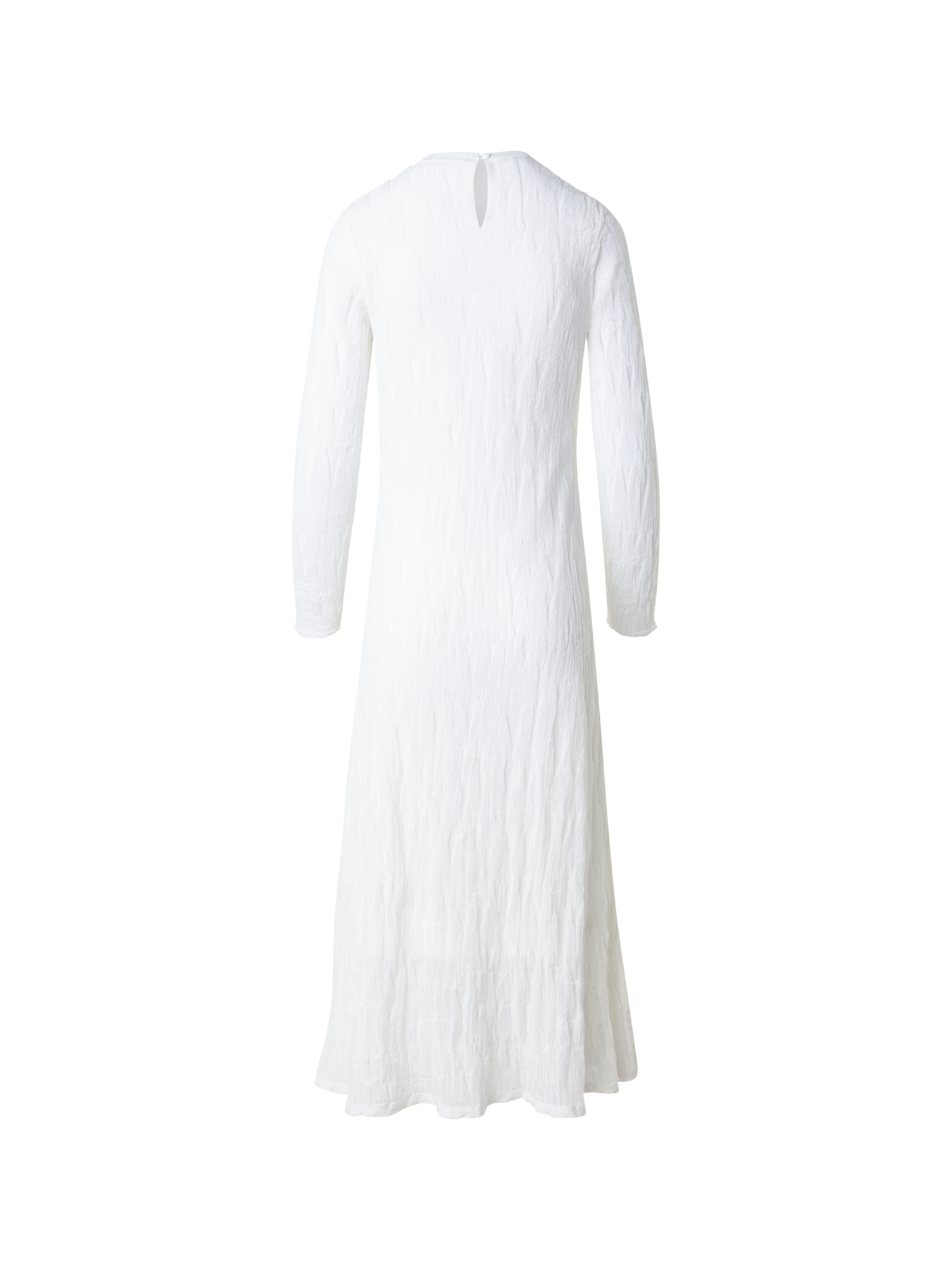 Designer Asagao-Midi-Strickkleid aus Stretch-Baumwolle - Ecru