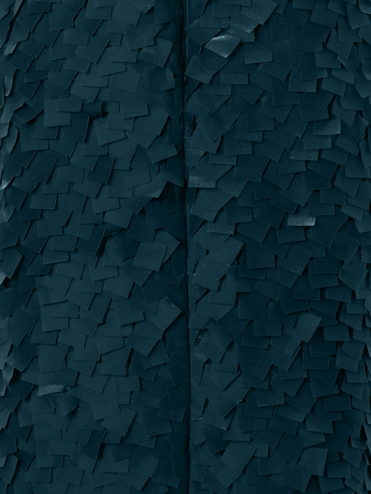 Designer Ärmelloses Etuikleid in Layered Organza Tiles - Grün
