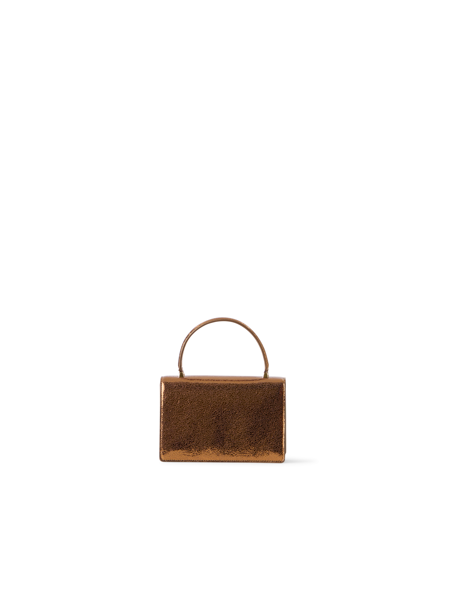 Designer Alice Mini Henkeltasche aus Metallic-Ziegenleder - Gold